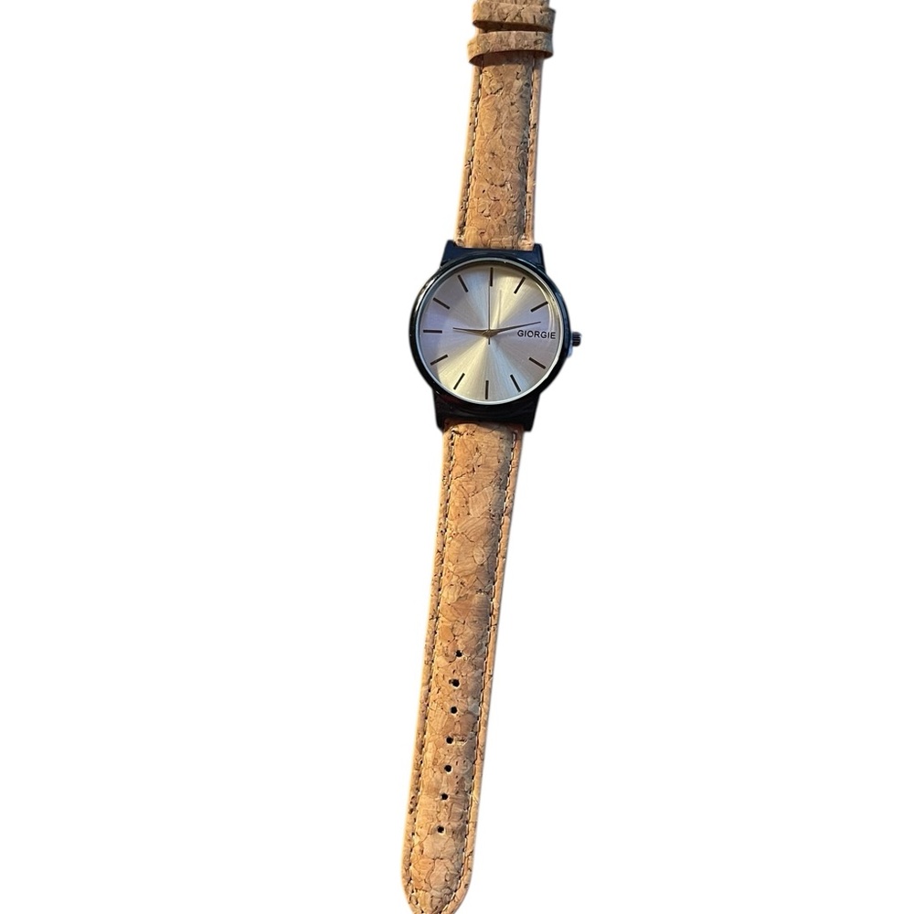 NWOT Stylish Black and Tan Watch